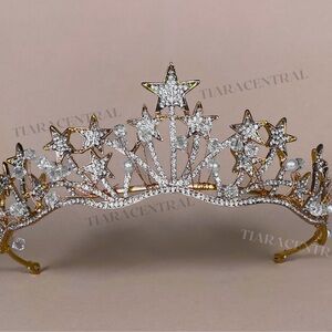 Gold and Silver Star Tiara